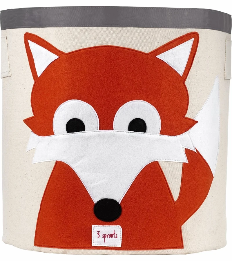 3 Sprouts Storage Bin - Fox Orange 1 3 Sprouts Storage Bin - Fox Orange