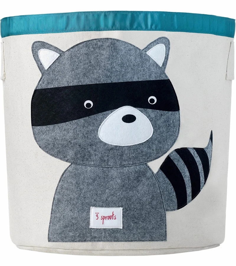 3 Sprouts Storage Bin - Raccoon Grey 1 3 Sprouts Storage Bin - Raccoon Grey