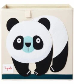 3 Sprouts Storage Box - Panda