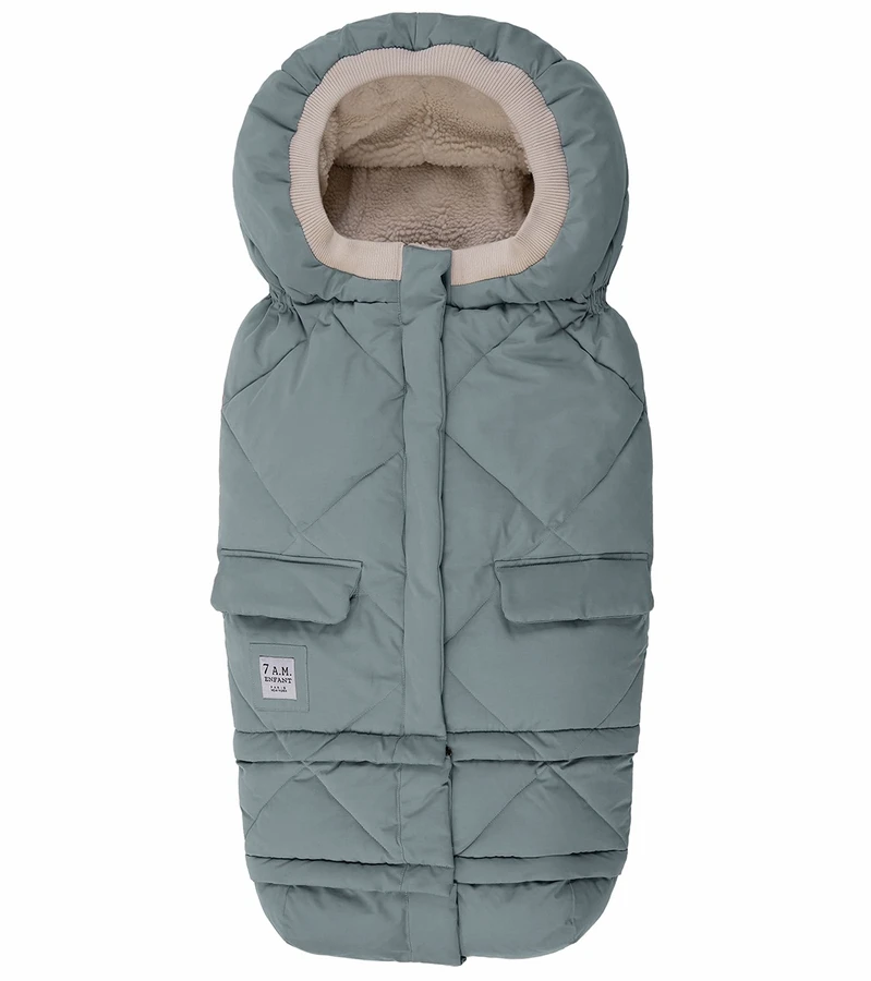 7 A.M. Enfant Blanket 212 Evolution Footmuff - Mirage Blue Quilted 1 7 A.M. Enfant Blanket 212 Evolution Footmuff - Mirage Blue Quilted