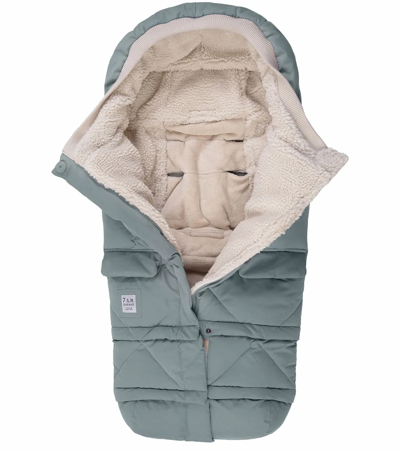 7 A.M. Enfant Blanket 212 Evolution Footmuff - Mirage Blue Quilted 5 7 A.M. Enfant Blanket 212 Evolution Footmuff - Mirage Blue Quilted - Image 5