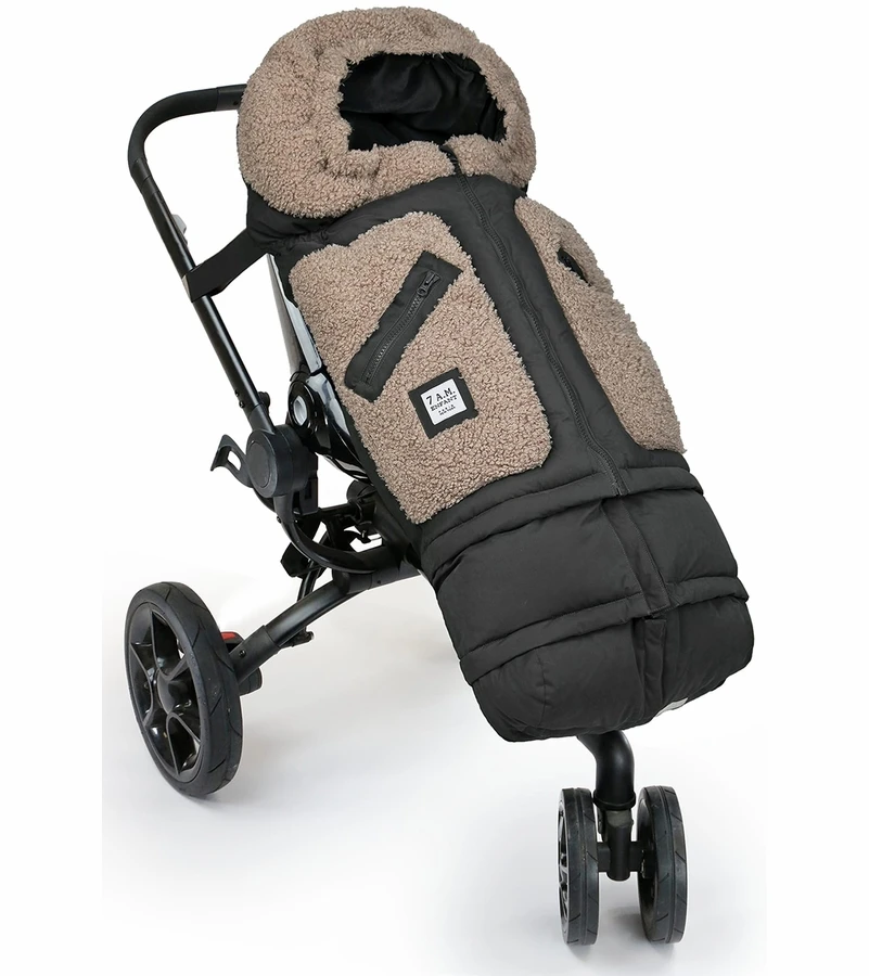 7 A.M. Enfant Blanket 212 Evolution Footmuff - Oatmeal Teddy 4 7 A.M. Enfant Blanket 212 Evolution Footmuff - Oatmeal Teddy - Image 4