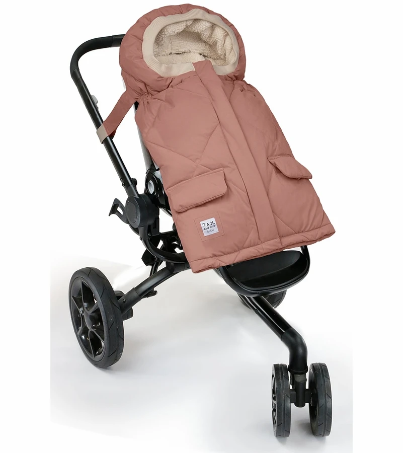 7 A.M. Enfant Blanket 212 Evolution Footmuff - Rose Dawn Quilted 2 7 A.M. Enfant Blanket 212 Evolution Footmuff - Rose Dawn Quilted - Image 2