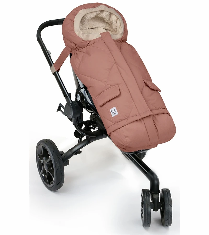 7 A.M. Enfant Blanket 212 Evolution Footmuff - Rose Dawn Quilted 3 7 A.M. Enfant Blanket 212 Evolution Footmuff - Rose Dawn Quilted - Image 3