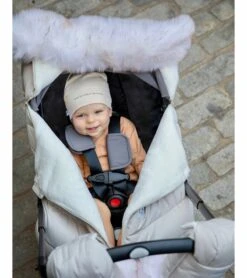 7 A.M. Enfant Car Seat Cocoon Tundra - Heather Beige / White Faux Fur -Britax || Little Unicorn || Graco Shop 7 a m enfant car seat cocoon tundra heather beige white faux fur 159