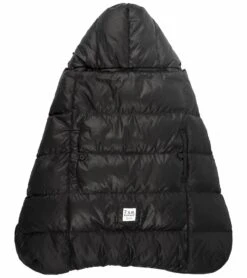 7 A.M. Enfant K Poncho Carrier Cover Heavyweight - Black (0-3T)