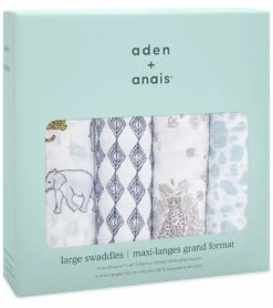 Aden + Anais Classic Swaddle Wraps, 4 Pack - Jungle 9 Aden + Anais Classic Swaddle Wraps, 4 Pack - Jungle -Britax || Little Unicorn || Graco Shop aden anais classic swaddle wraps 4 pack jungle 162