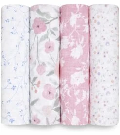 Aden + Anais Classic Swaddle Wraps, 4 Pack - Ma Fleur