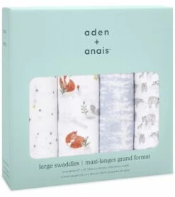Aden + Anais Classic Swaddle Wraps, 4 Pack - Naturally 6 Aden + Anais Classic Swaddle Wraps, 4 Pack - Naturally -Britax || Little Unicorn || Graco Shop aden anais classic swaddle wraps 4 pack naturally 95
