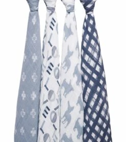 Aden + Anais Classic Swaddle Wraps, 4 Pack - Waverly