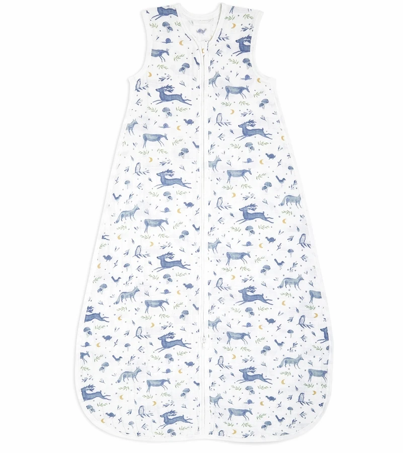 Aden + Anais Organic Cotton Sleeping Bag - Outdoors Sleepy Forest (18-36 Months) 1 Aden + Anais Organic Cotton Sleeping Bag - Outdoors Sleepy Forest (18-36 Months)