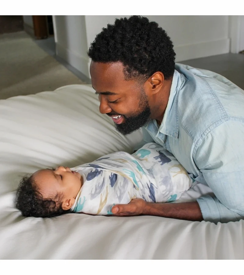 Aden + Anais Silky Soft Swaddle - 3 Pack - Expedition 5 Aden + Anais Silky Soft Swaddle - 3 Pack - Expedition - Image 5