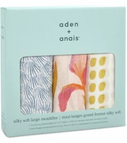 Aden + Anais Silky Soft Swaddles - 3-Pack - Marine Gardens 7 Aden + Anais Silky Soft Swaddles - 3-Pack - Marine Gardens -Britax || Little Unicorn || Graco Shop aden anais silky soft swaddles 3 pack marine gardens 129