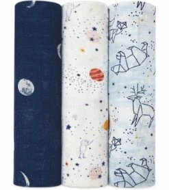 Aden + Anais Silky Soft Swaddles - 3-Pack - Stargaze