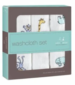 Aden + Anais Washcloth Set, 3-Pack - Jungle Jam -Britax || Little Unicorn || Graco Shop aden anais washcloth set 3 pack jungle jam 145