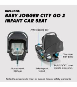Baby Jogger City Mini 2 Travel System - Opulent Black 8 Baby Jogger City Mini 2 Travel System - Opulent Black -Britax || Little Unicorn || Graco Shop baby jogger city mini 2 travel system opulent black 131