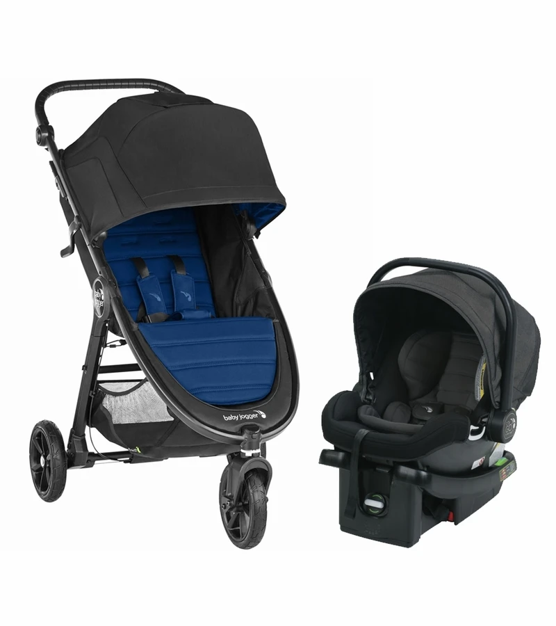 Baby Jogger City Mini GT2 Single Stroller + City Go Infant Car Seat Travel System Bundle - Windsor/Charcoal 1 Baby Jogger City Mini GT2 Single Stroller + City Go Infant Car Seat Travel System Bundle - Windsor/Charcoal