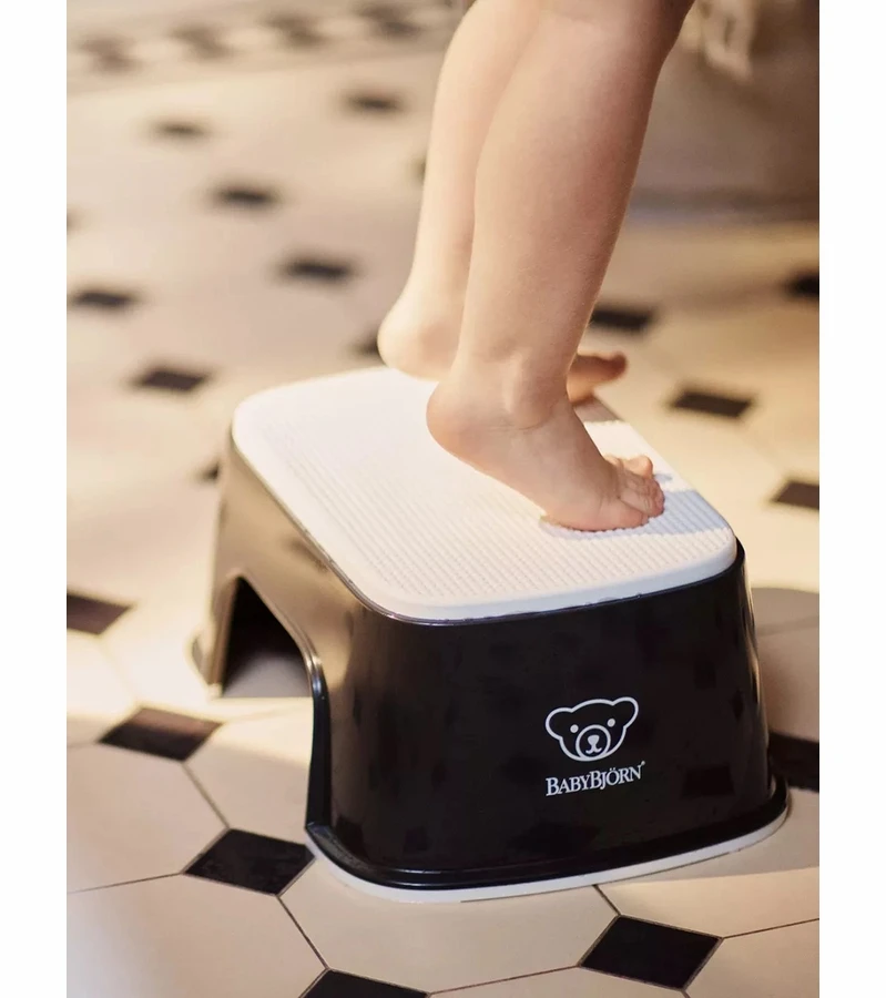 BabyBjorn Step Stool - Black / White 3 BabyBjorn Step Stool - Black / White - Image 3