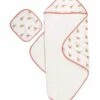 Bamboo Little Hooded Baby Towel & Washcloth Set - Giraffe