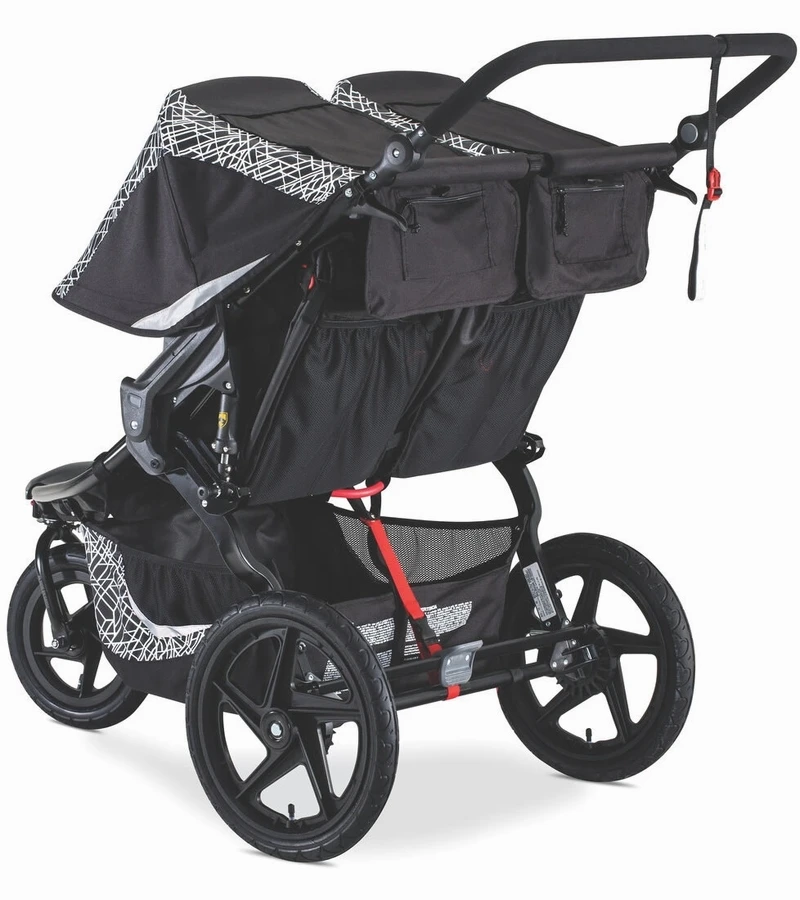 BOB Revolution Flex 3.0 Duallie Double Jogging Stroller + Britax Ultra Gen1 Infant Car Seat Travel System Bundle - Lunar Black/Midnight 4 BOB Revolution Flex 3.0 Duallie Double Jogging Stroller + Britax Ultra Gen1 Infant Car Seat Travel System Bundle - Lunar Black/Midnight - Image 4