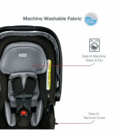 Britax B-Lively & B-Safe Gen2 FlexFit Travel System - Fog (SafeWash) -Britax || Little Unicorn || Graco Shop britax b lively b safe gen2 flexfit travel system fog safewash 182