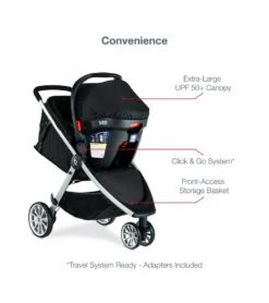 Britax B-Lively & B-Safe Gen2 FlexFit Travel System - Twilight (SafeWash) -Britax || Little Unicorn || Graco Shop britax b lively b safe gen2 flexfit travel system twilight safewash 168