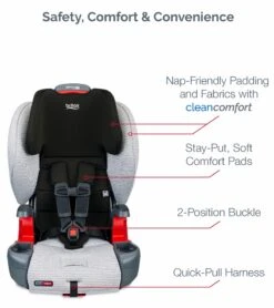 Britax Grow With You Clicktight Harness Booster Car Seat - Clean Comfort [New Version Of The Frontier] -Britax || Little Unicorn || Graco Shop britax grow with you clicktight harness booster car seat clean comfort new version of the frontier 45