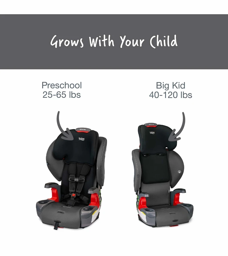 Britax Grow With You Clicktight Harness Booster Car Seat - Mod Black SafeWash 2 Britax Grow With You Clicktight Harness Booster Car Seat - Mod Black SafeWash - Image 2