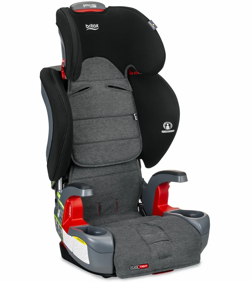 Britax Grow With You Clicktight Harness Booster Car Seat - StayClean Gray 3 Britax Grow With You Clicktight Harness Booster Car Seat - StayClean Gray - Image 3