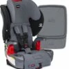 Britax Grow With You ClickTight Harness Booster Car Seat + Vehicle Seat Protector - Otto SafeWash (Albee Exclusive)
