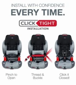 Britax Grow With You ClickTight Harness Booster Car Seat + Vehicle Seat Protector - Otto SafeWash (Albee Exclusive) -Britax || Little Unicorn || Graco Shop britax grow with you clicktight harness booster car seat vehicle seat protector otto safewash albee exclusive 56