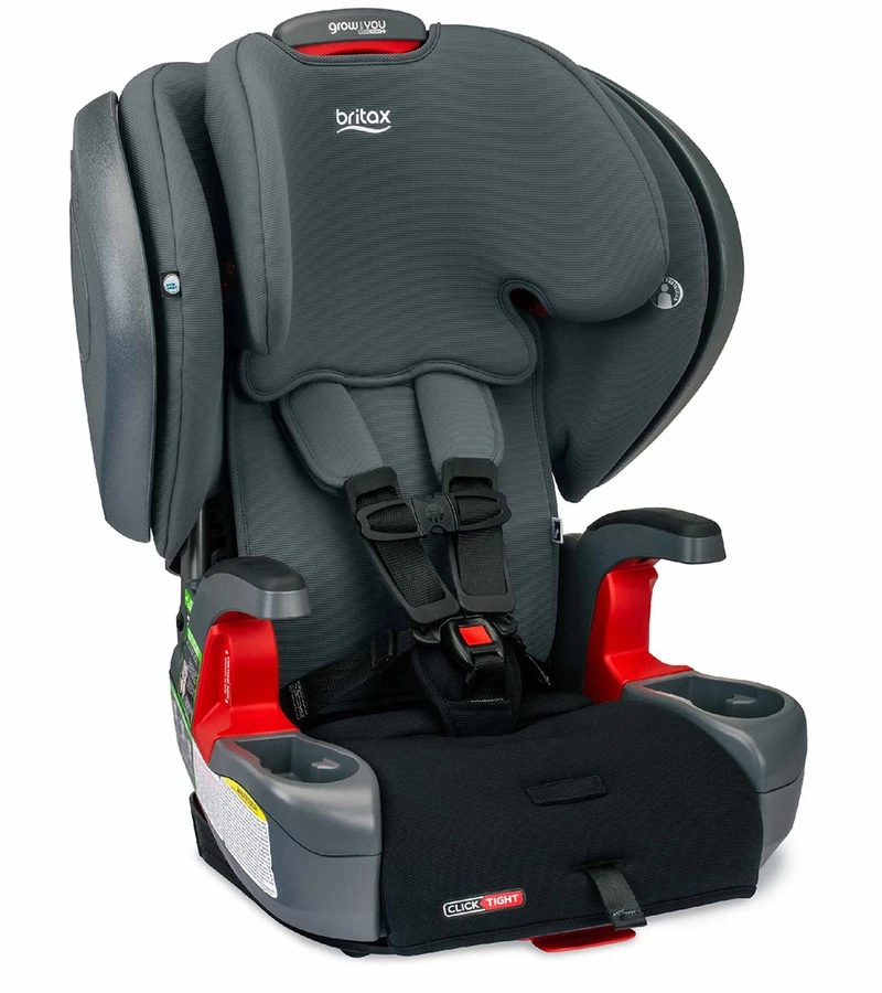 Britax Grow With You ClickTight Plus Harness Booster Car Seat - Black Ombre 1 Britax Grow With You ClickTight Plus Harness Booster Car Seat - Black Ombre
