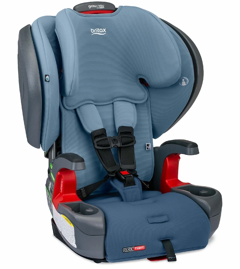 Britax Grow With You ClickTight Plus Harness Booster Car Seat - Blue Ombre 1 Britax Grow With You ClickTight Plus Harness Booster Car Seat - Blue Ombre
