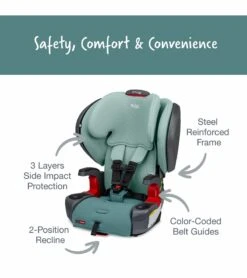 Britax Grow With You ClickTight Plus Harness Booster Car Seat - Green Ombre 9 Britax Grow With You ClickTight Plus Harness Booster Car Seat - Green Ombre -Britax || Little Unicorn || Graco Shop britax grow with you clicktight plus harness booster car seat green ombre 76