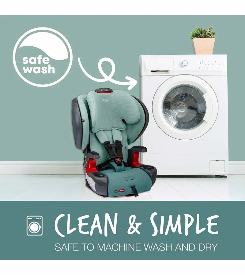 Britax Grow With You ClickTight Plus Harness Booster Car Seat - Green Ombre 4 Britax Grow With You ClickTight Plus Harness Booster Car Seat - Green Ombre - Image 4