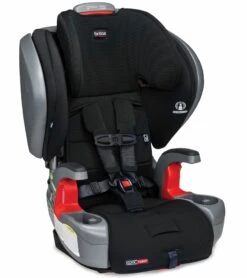 Britax Grow With You ClickTight Plus Harness Booster Car Seat - Jet Safewash (Flame Retardant-Free) [New Version Of The Pinnacle]