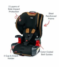 Britax Grow With You ClickTight Premium Harness Booster Car Seat - Ace Black (SafeWash + StayClean) -Britax || Little Unicorn || Graco Shop britax grow with you clicktight premium harness booster car seat ace black safewash stayclean 8