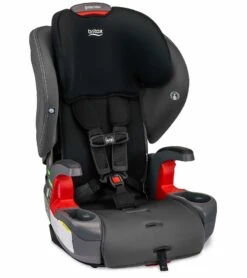 Britax Grow With You Harness Booster Car Seat - Mod Black SafeWash