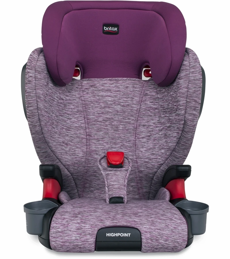 Britax Highpoint High Back Belt Positioning Booster Car Seat - Mulberry 1 Britax Highpoint High Back Belt Positioning Booster Car Seat - Mulberry
