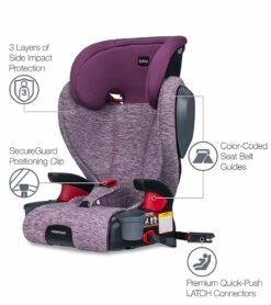 Britax Highpoint High Back Belt Positioning Booster Car Seat - Mulberry 8 Britax Highpoint High Back Belt Positioning Booster Car Seat - Mulberry -Britax || Little Unicorn || Graco Shop britax highpoint high back belt positioning booster car seat mulberry 41