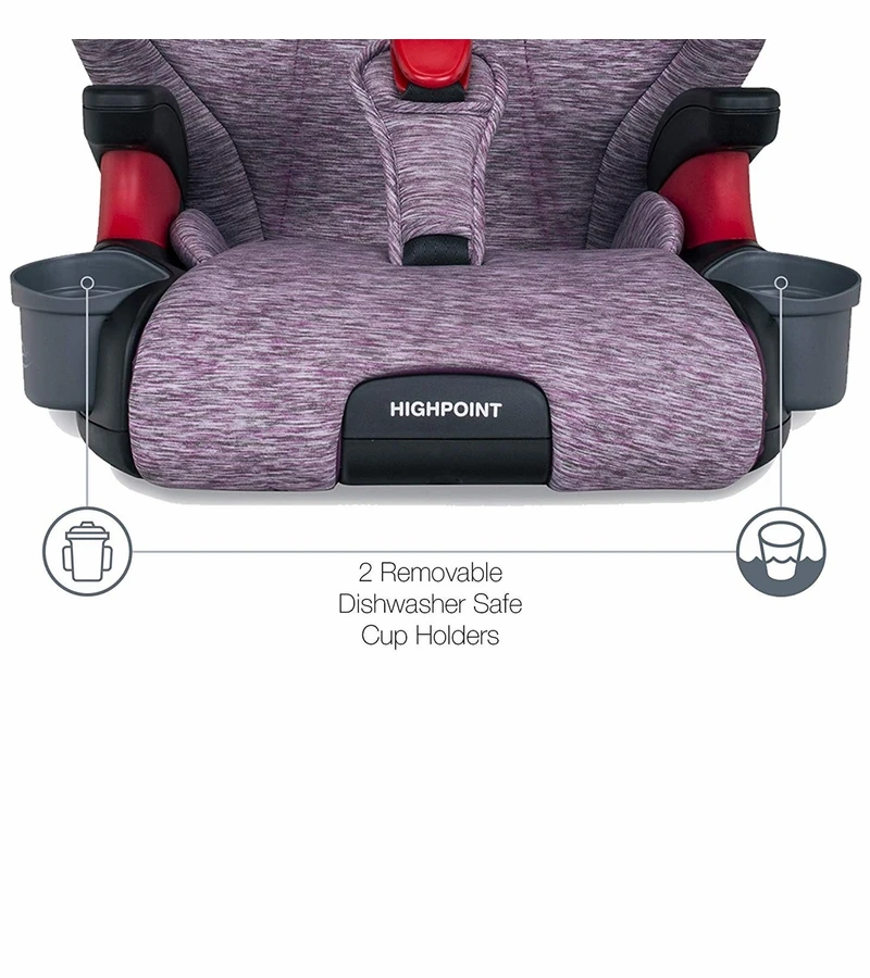 Britax Highpoint High Back Belt Positioning Booster Car Seat - Mulberry 5 Britax Highpoint High Back Belt Positioning Booster Car Seat - Mulberry - Image 5