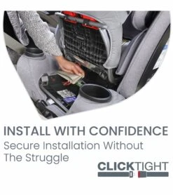 Britax One4Life ClickTight All-in-One Car Seat - Diamond Quilted Gray -Britax || Little Unicorn || Graco Shop britax one4life clicktight all in one car seat diamond quilted gray 10