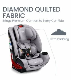 Britax One4Life ClickTight All-in-One Car Seat - Diamond Quilted Gray -Britax || Little Unicorn || Graco Shop britax one4life clicktight all in one car seat diamond quilted gray 11