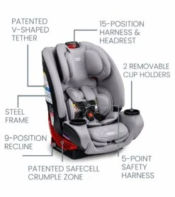 Britax One4Life ClickTight All-in-One Car Seat - Diamond Quilted Gray -Britax || Little Unicorn || Graco Shop britax one4life clicktight all in one car seat diamond quilted gray 9