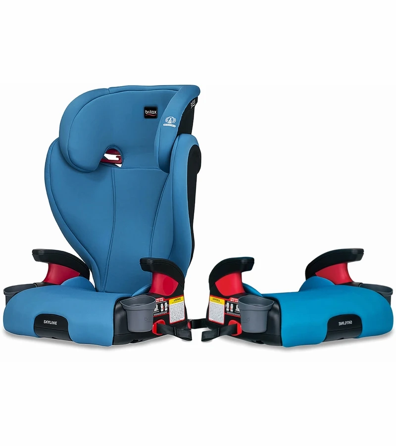 Britax Skyline 2-Stage High Back Belt Positioning Booster Car Seat - Highback And Backless - 2 Layer Impact Protection - 40 To 120 Pounds - Teal 1 Britax Skyline 2-Stage High Back Belt Positioning Booster Car Seat - Highback And Backless - 2 Layer Impact Protection - 40 To 120 Pounds - Teal