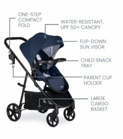 Britax Willow Brook Travel System - Navy Glacier -Britax || Little Unicorn || Graco Shop britax willow brook travel system navy glacier 107