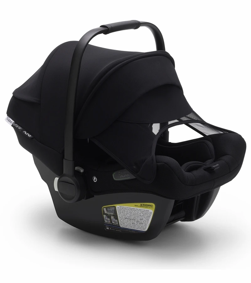 Bugaboo Turtle Air By Nuna Lightweight Infant Car Seat + RELX Base Load Leg - Black 3 Bugaboo Turtle Air By Nuna Lightweight Infant Car Seat + RELX Base Load Leg - Black - Image 3