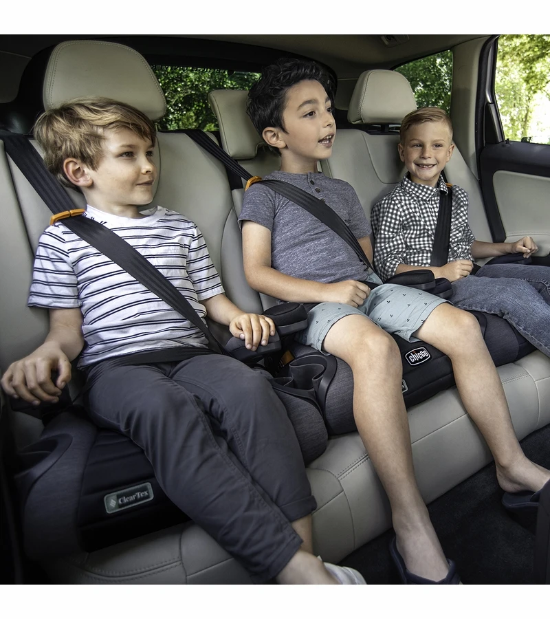 Chicco GoFit ClearTex Backless Booster Car Seat - Shadow 3 Chicco GoFit ClearTex Backless Booster Car Seat - Shadow - Image 3