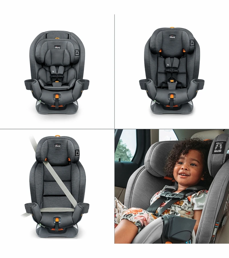 Chicco OneFit ClearTex All-In-One Convertible Car Seat - Slate 2 Chicco OneFit ClearTex All-In-One Convertible Car Seat - Slate - Image 2