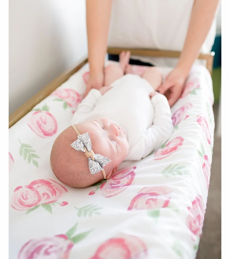 Copper Pearl Changing Pad Cover - Grace 4 Copper Pearl Changing Pad Cover - Grace - Image 4